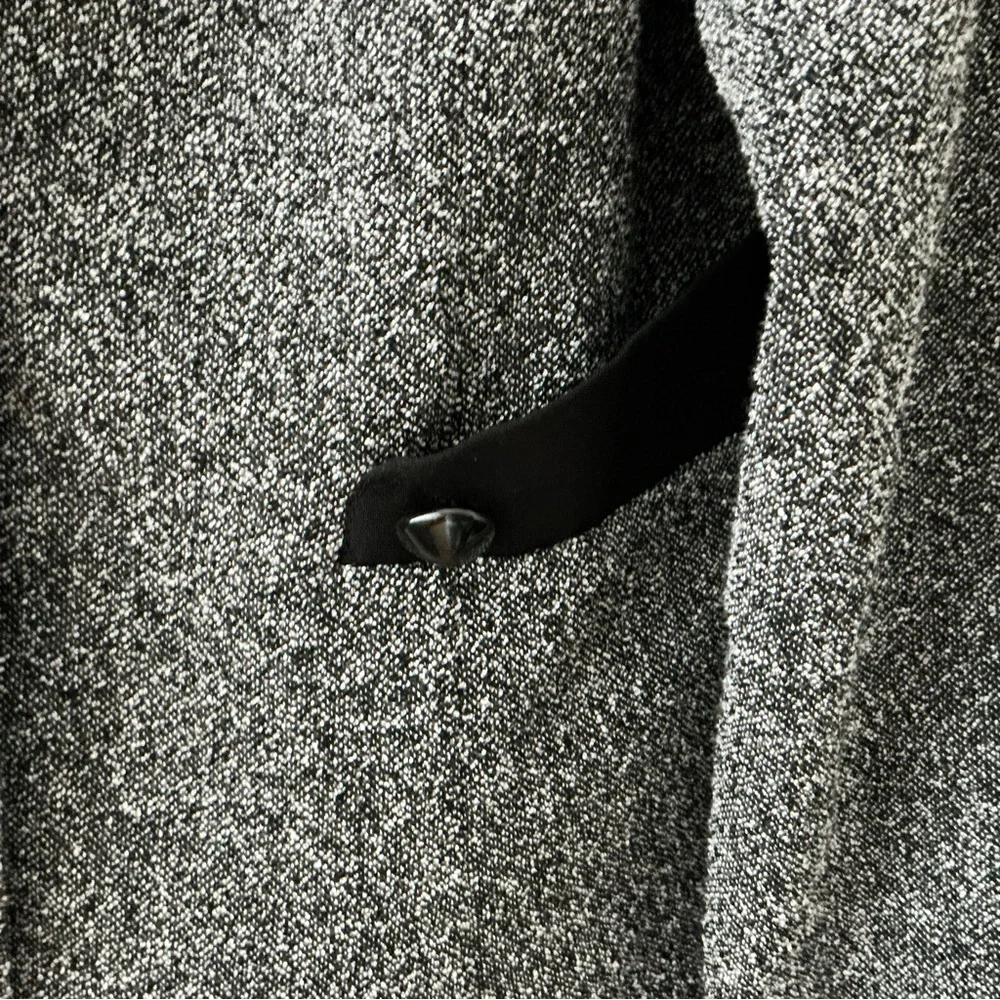 Vintage BFA Classics Blazer Jacket Black Gray Tweed Womens 14 Career Dressy - Picture 4 of 16